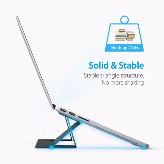 Adjustable Laptop Stand Portable Invisible Lightweight Travel Holder for Laptop