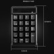 Mini Wireless 2.4G 19-keys Pad Numeric Number Keypad Keyboard for Mac PC Laptop