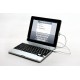 iPad 2/3/4 Bluetooth Keyboard+Plastic Stand Case 4000mah power bank silver