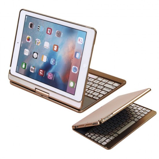 iPad Air 1/2/Pro 9.7/2017 iPad 360 Rotating Backlit Bluetooth Keyboard