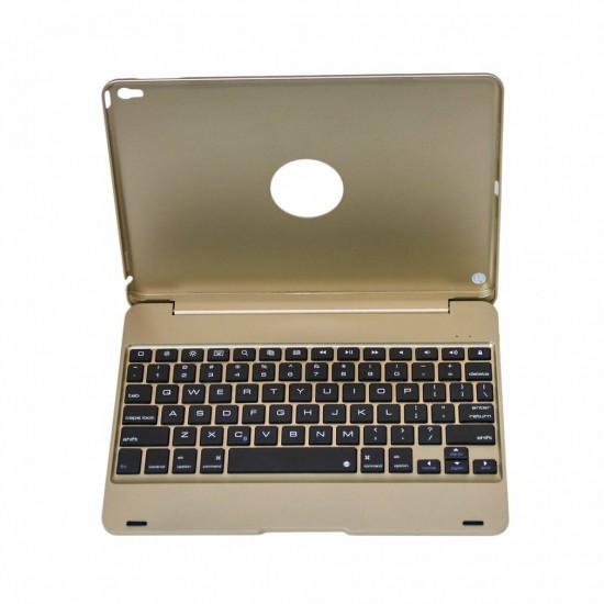 iPad Air /Pro 9.7 2018/2017 New iPad Bluetooth Wireless Keyboard Cover-Gold