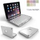 ipad 10.2 7th Gen 2019 Aluminum Alloy Backlit Bluetooth keyboard Cover-Silver