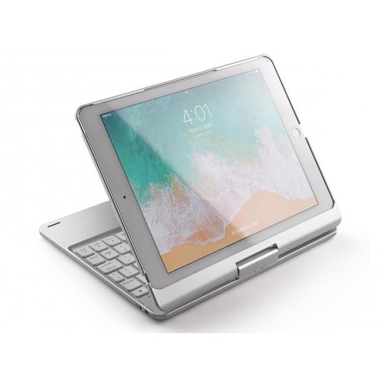 2019 iPad 10.2 inch 7th Bluetooth Keyboard 360° Rotatable 7 Colors Backlit