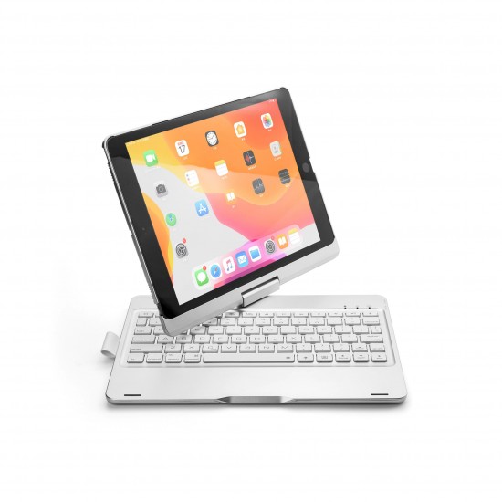 2019 iPad 10.2 inch 7th Bluetooth Keyboard 360° Rotatable 7 Colors Backlit