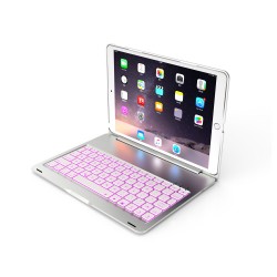 iPad air 3 /Pro 10.5" Bluetooth Aluminum Keyboard Case Cover with Backlit Silver