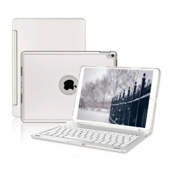 iPad air 3 /Pro 10.5" Bluetooth Aluminum Keyboard Case Cover with Backlit Silver