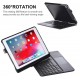 iPad 7th / 10.2 Air 3 2019/ Pro 10.5 2017 360 degree Rotating Led Backlit Bluetooth Touchpad Keyboard