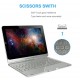 iPad 10.2/ 7th 2019 360 Rotation Aluminum Bluetooth Keyboard with Backlit Silver