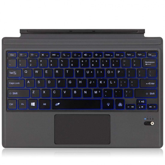 Surface pro 3/4/5/6/7  Slim Bluetooth Wireless Backlit Keyboard with Touch pad