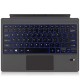 Surface pro 3/4/5/6/7  Slim Bluetooth Wireless Backlit Keyboard with Touch pad