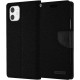 iPhone 11  MERCURY Goospery Canvas Flip Case Wallet 6.1 inch black