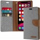 iPhone 11 Pro Max MERCURY Goospery Canvas Flip wallt Case Grey 6.5"