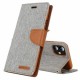 iPhone 11 MERCURY Goospery Canvas Flip Case Wallet Grey 6.1 inch