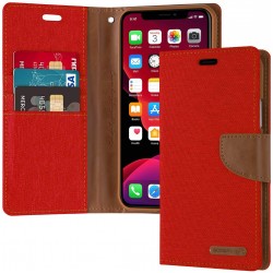 Goospery iPhone 11 Canvas Wallet Case 6.1 inches Stand Flip Cover