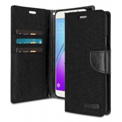 Samsung Galaxy A7 2016 year A710 Canvas Leather Kickstand Flip Cover Case