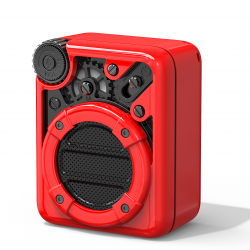 Divoom Light Bluetooth Wireless Speaker With FM Radio Support TF Card-Red