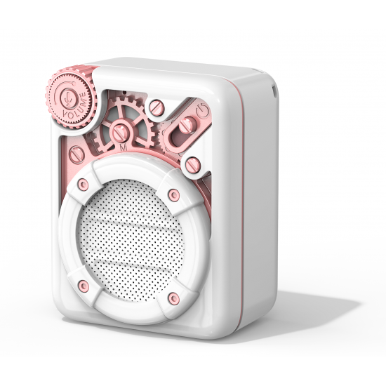 Divoom Light Bluetooth Wireless Speaker With FM Radio Support TF Card-White