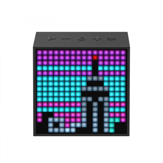 Divoom Timebox Evo Portable Bluetooth Pixel Art Speaker With LED Panel -Black