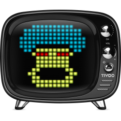 Divoom Tivoo Smart Pixel Art LED Bluetooth Speaker Clock Alarm for Android iOS-Black