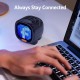 Timoo LED Pixel Art Smart Alarm Clock Bluetooth Speaker with App Control-Black