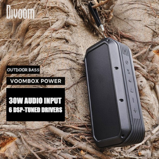 Voombox NFC Wireless Bluetooth Speaker Heavy Bass IPX5 Waterproof 6000mAh-Black