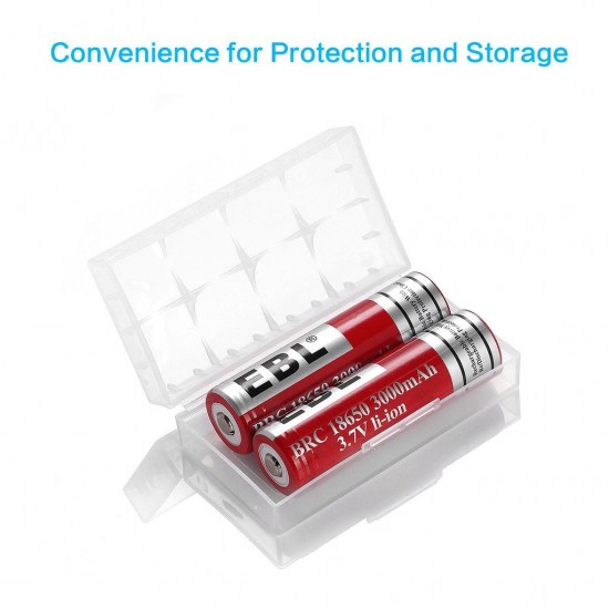 2-Pack High Capacity 18650 3.7V 3000mAh Li-ion Rechargeable Battery