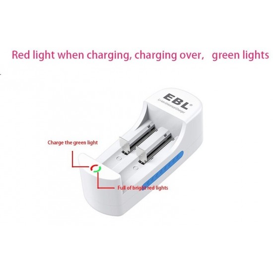 USB Smart Charger For Rechargeable Batteries Li-ion 10440 14500 16340 18650