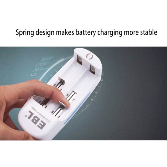 USB Smart Charger For Rechargeable Batteries Li-ion 10440 14500 16340 18650