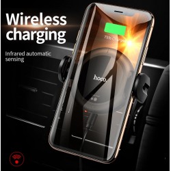 Smart infrared Sensor Car Phone Holder Fast QI Wireless Charger Air Vent Mount