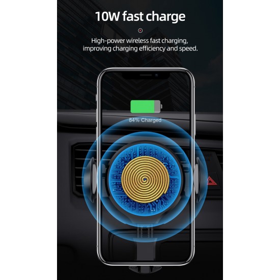 Infrared sensor Auto Induction wireless Fast Car Charging Charger Holder