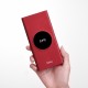 Ultra Thin 10000mA Wireless Charger Dual USB with Digital Display Portable Red