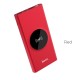 Ultra Thin 10000mA Wireless Charger Dual USB with Digital Display Portable Red