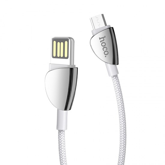 Micro USB charging data cable 1.2m  2.4A White