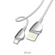 Micro USB charging data cable 1.2m  2.4A White