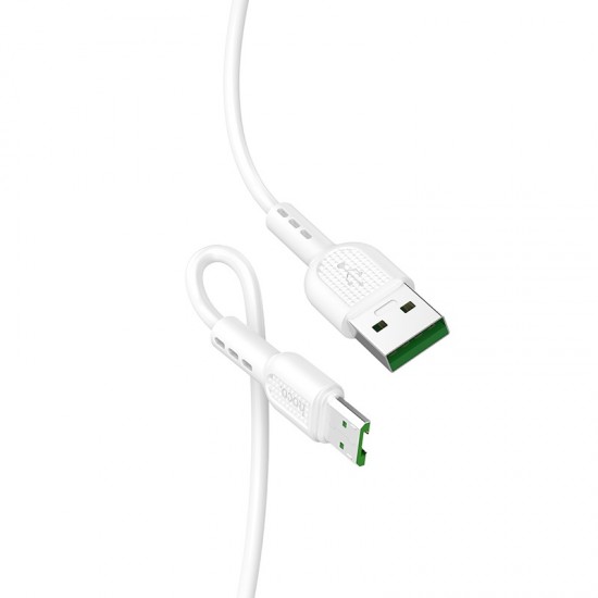 Micro USB Fast Charging data cable current up to 4A 1M-White