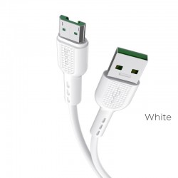 Micro USB Fast Charging data cable current up to 4A 1M-White