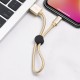 Premium Lightning charging data cable 0.25m current 2.4A with round wire clip-Gold