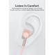 Magnetic Bass Lightweight Neckband Fitness Gym Sports Bluetooth Wireless Earphones with Mic Pink