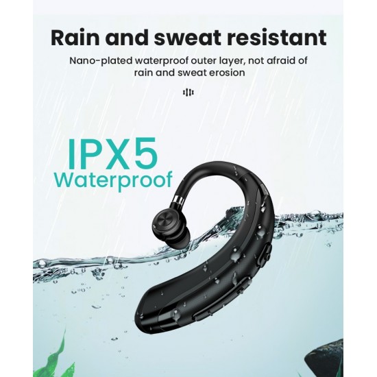 In ear Sport Wireless Bluetooth 5.0 Earhook Single side Earphone with Mic