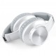 BT 5.0 Over Ear 1000mAh 42Hrs Play Touch Bass Stereo Wireless Headphone with Mic White