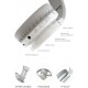 Wireless Headphones Bluetooth 5.0 Foldable Headphone Headset with Mic Led White