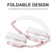 Wireless Bluetooth Headphones HiFi Stereo Headset with Mic Light weight Foldable