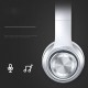 Bluetooth wireless Headset Headphone Foldable Support AUX-in/TF Silver