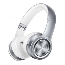 Bluetooth wireless Headset Headphone Foldable Support AUX-in/TF Silver