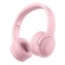 Kids Children Wireless Bluetooth Headphones Foldable Stereo Built-in Mic-Pink