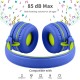 Wired Volume Control Foldable Children Headphone Safely Over-ear Heads for Kids