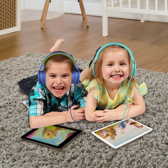 Portable Children Kids Headphones Headset Wired With Mic Adjustable