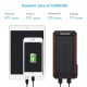 12000 mAh Solar Power Bank Charger Dual USB Waterproof  with Dual LED Flashlight