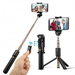 Bluetooth Selfie Stick Tripod Mount Holder Monopod with Wireless Remote Shutter