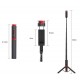 Aluminum Wireless Bluetooth Selfie Stick Tripod with Remote for iPhone Android